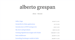 Desktop Screenshot of albertogrespan.com